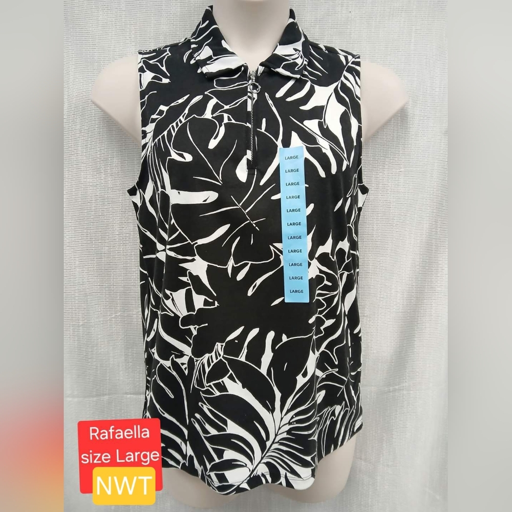 Rafaella womens top sleeveless tank Size Large